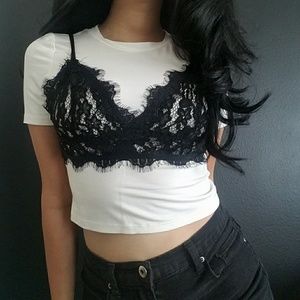 Lacey Overlay Tee